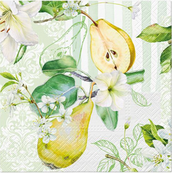 SERWETKI PAPIEROWE GRUSZKI 33 CM 20 SZT