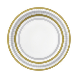 TALERZYKI PAPIEROWE 23CM PASKI 10 SZT.