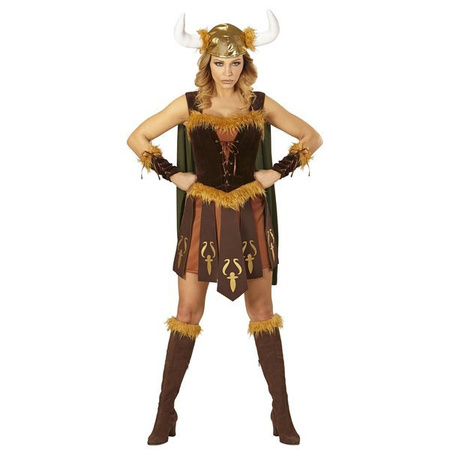 Strój Pani Wiking Wikinga Kostium Karnawał Bal