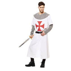 STRÓJ RYCERZ TEMPLARIUSZ BIAŁY