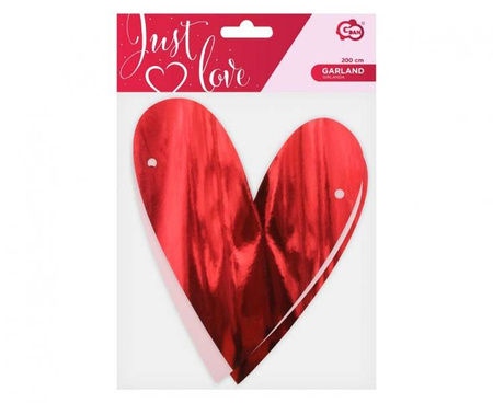 GIRLANDA PAPIEROWA SERCA 200 CM