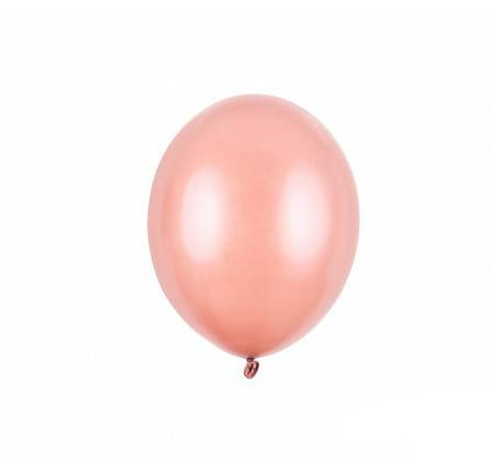 BALONY STRONG 12 CM METALIK RÓŻOWE ZŁOTO 100 SZT