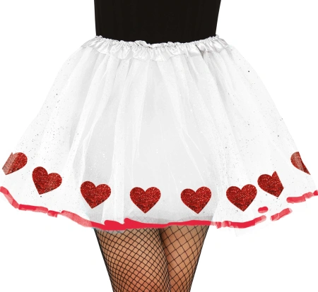 SPÓDNICZKA TUTU BIAŁA SERCA