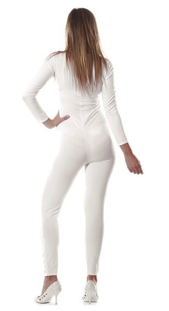 WHITE ADULT SPANDEX SUIT SIZE M-L 38-44 
