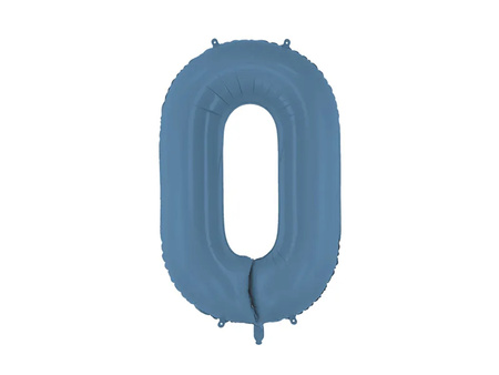 BALON FOLIOWY 0 CYFRA 86 CM GRANAT