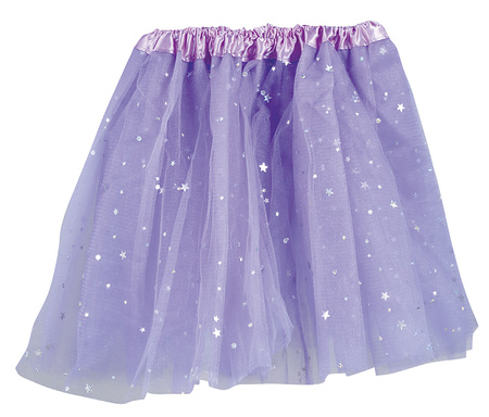 SPÓDNICZKA TUTU FIOLETOWA GWIAZDKI 30 CM