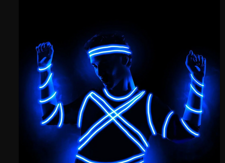 SZNUREK LED 5 M NIEBIESKI