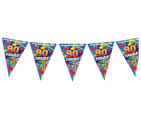 GIRLANDA PAPIEROWA LATA 90 300 CM