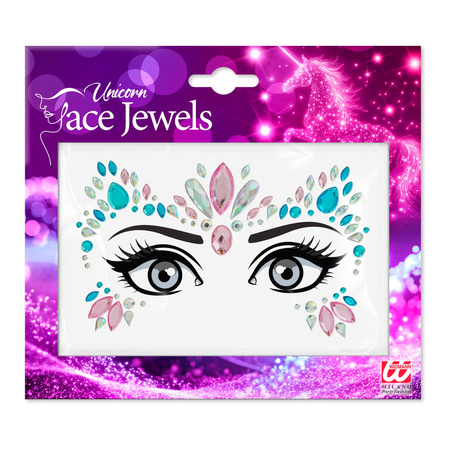 NAKLEJKI SAMOPRZYLEPNE NA TWARZ JEDNOROŻEC 