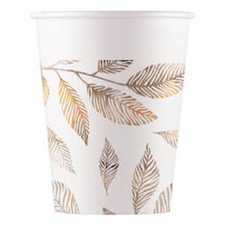 KUBECZKI PAPIEROWE W GAŁĄZKI 200 ML 8 SZT.