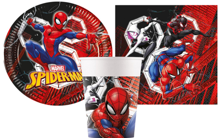ZESTAW SPIDERMAN TALERZYKI+KUBECZKI+SERWETKI