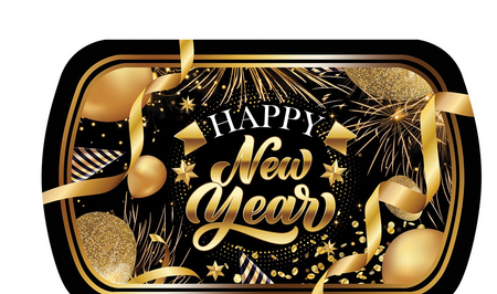 TACKA SYLWESTROWA 39 X 24 CM HAPPY NEW YEAR