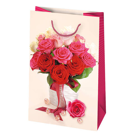 TOREBKA PREZENTOWA BUKIET 16X24X7 CM
