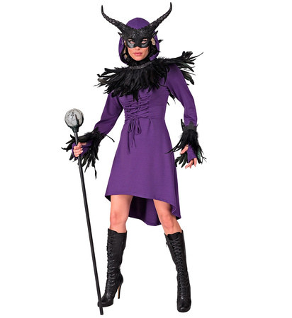 STRÓJ FIOLETOWA TUNIKA ŚREDNIOWIECZNA