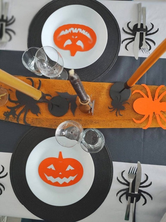 POKROWCE NA SZTUĆCE PAJĄK 6 SZT HALLOWEEN