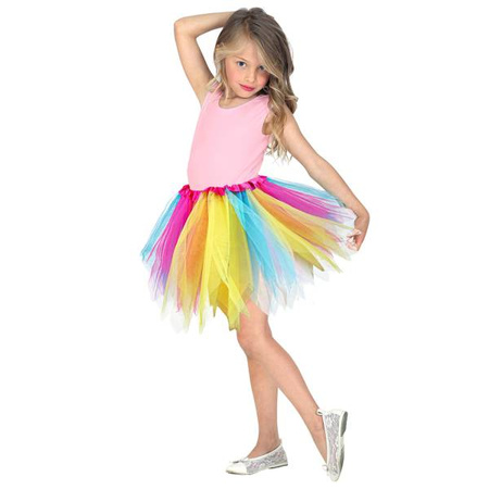 SPÓDNICZKA TUTU WIELOKOLOROWA 30 CM