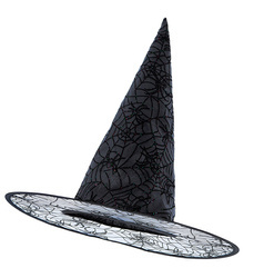 KAPELUSZ CZAROWNICY Z PAJĘCZYNĄ