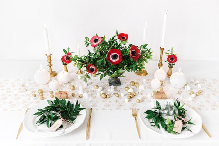 Dekoracje brokatowe Kula, biały, 3cm (1 karton / 50 op.) (1 op. / 9 szt.)