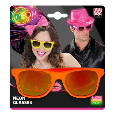 OKULARY POMARAŃCZOWE NEONOWE