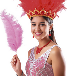 PIÓRO STRUSIE 1 SZT RÓŻOWE 60 CM