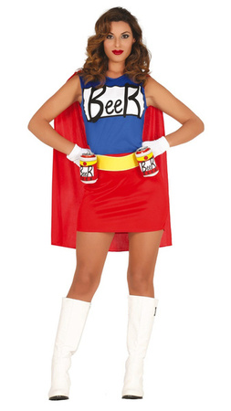 STRÓJ SUPERBOHATERKA PIWA PIWOSZKA