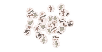 KONFETTI URODZINOWE DINOZAURY 36 SZT