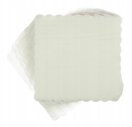 SERWETKI PAPIEROWE BIAŁE 15 X 15 CM 120 SZT