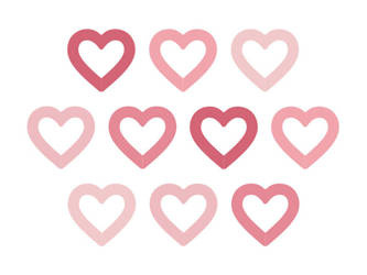 ZNACZNIKI NA KIELISZKI W KSZTAŁCIE SERC 10 SZT