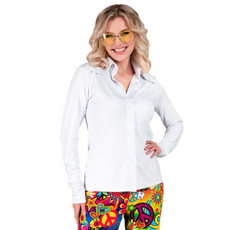 KOSZULA DAMSKA BIAŁA LATA 70