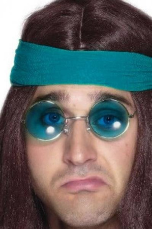 OKULARY LENONKI NIEBIESKIE