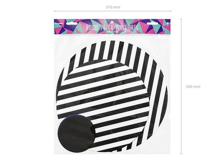 PODKŁADKI PAPIEROWE OKRĄGŁE MIX 14 SZT