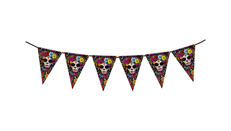 GIRLANDA PAPIEROWA LOS MUERTOS 3 M 20 X 30 CM