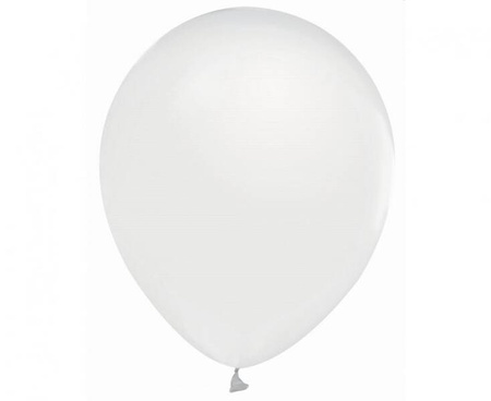 BALONY METALIKI BIAŁE 30 CM 10 SZT.