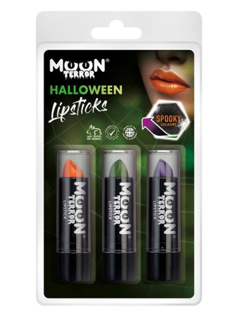Zestaw pomadek w sztyfcie, halloween, make up