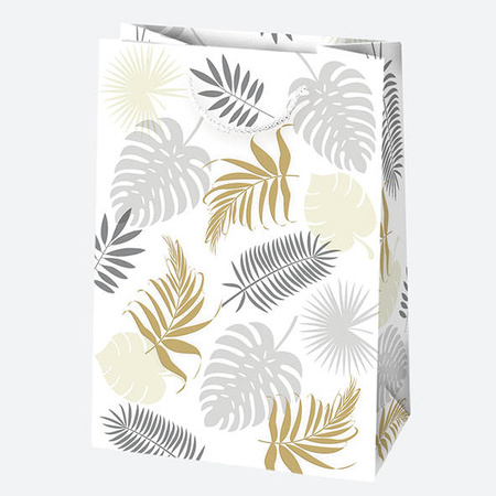 TORBA NA PREZENTY LIŚCIE 23X32X11 CM