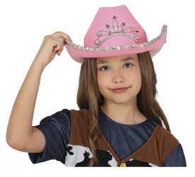 KAPELUSZ KOWBOJKI RÓŻOWY