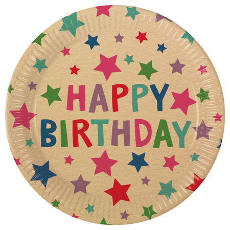 ZESTAW TALERZYKI +KUBECZKI+SERWETKI HAPPY BIRTHDAY 