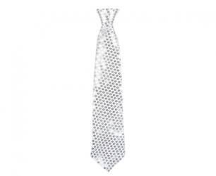 KRAWAT CEKINY SREBRNY