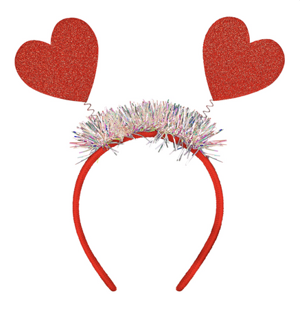 OPASKA BROKATOWE SERCA CZERWONA