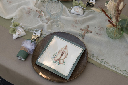 ZESTAW KOMUNIJNY KRZYŻ 2 ELEMENTY 