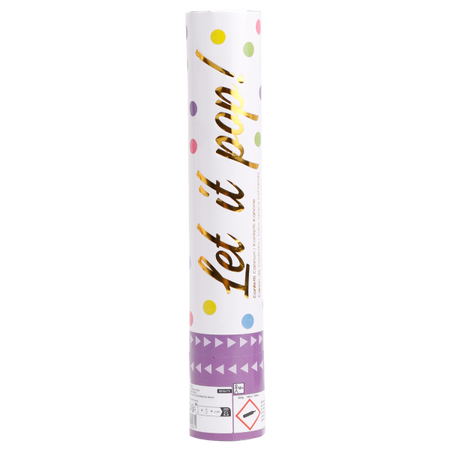 TUBA Z KONFETTI 28 CM MULTIKOLOR