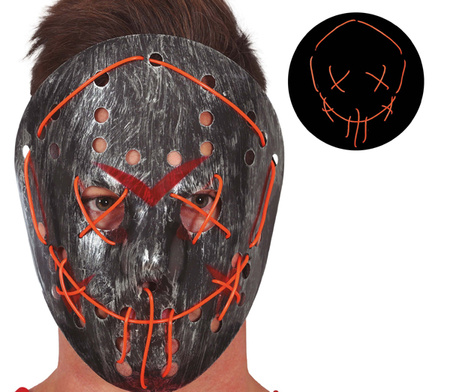 MASKA ŚWIECĄCA LED STALOWA