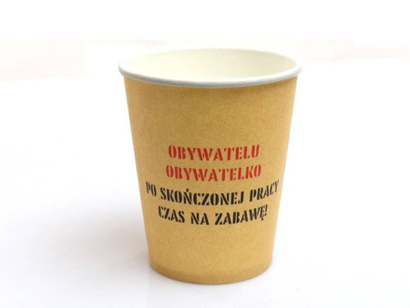 KUBECZKI PAPIEROWE PRL 6 SZT 250 ML