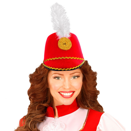 CZAPKA MAŻORETKI CZERWONA