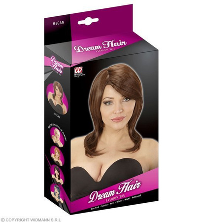 PERUKA MEGAN BRĄZOWA