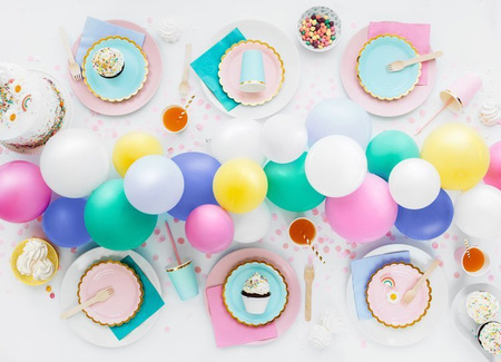 ŚWIECZKI TĘCZE STOKROTKI 5 SZTUK