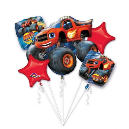 ZESTAW BALONÓW FOLIOWYCH BLAZE I MEGA MASZYNY 5szt