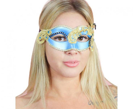 Maseczka Glamour, turkusowa