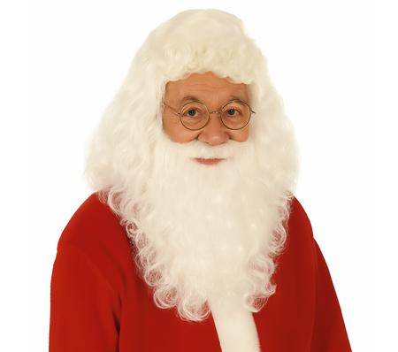 ZESTAW ŚWIĘTEGO MIKOŁAJA DZWONEK+BRZUCH+OKULARY+PERUKA