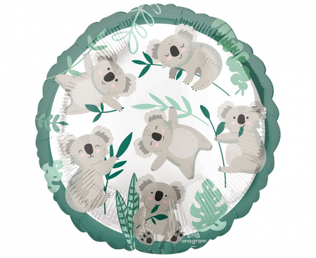 Balon foliowy 18 cali Koala mix pastelowe